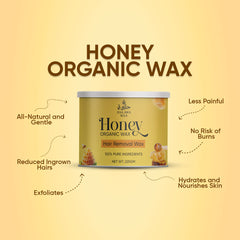 Honey Organic Wax (Spatula Free) 2 Bottle