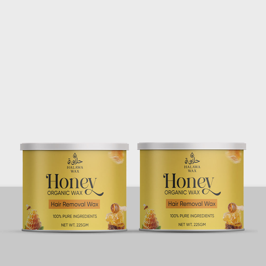 Honey Organic Wax (Spatula Free) 2 Bottle